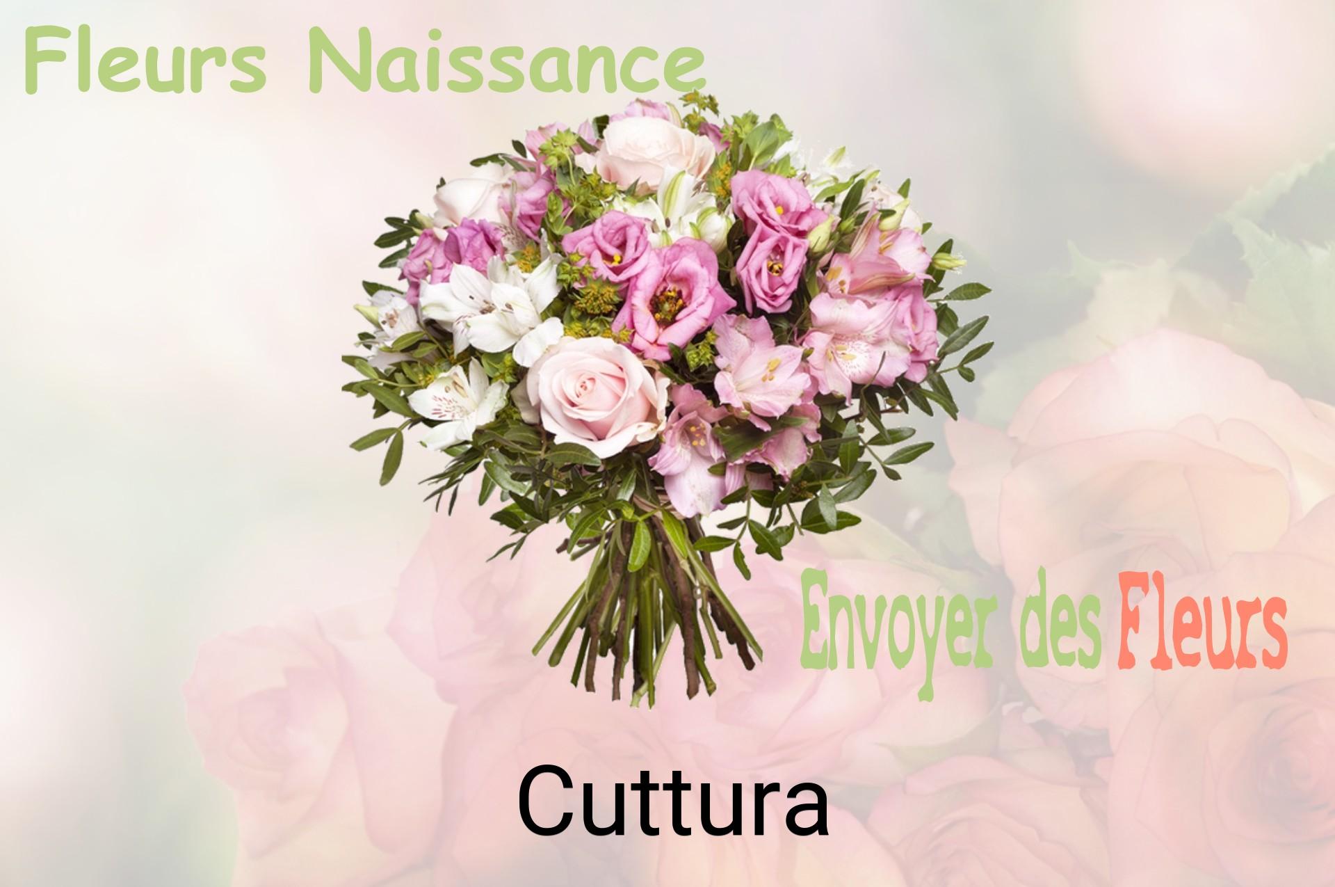 Bouquet de fleurs de naissance livré à Cuttura